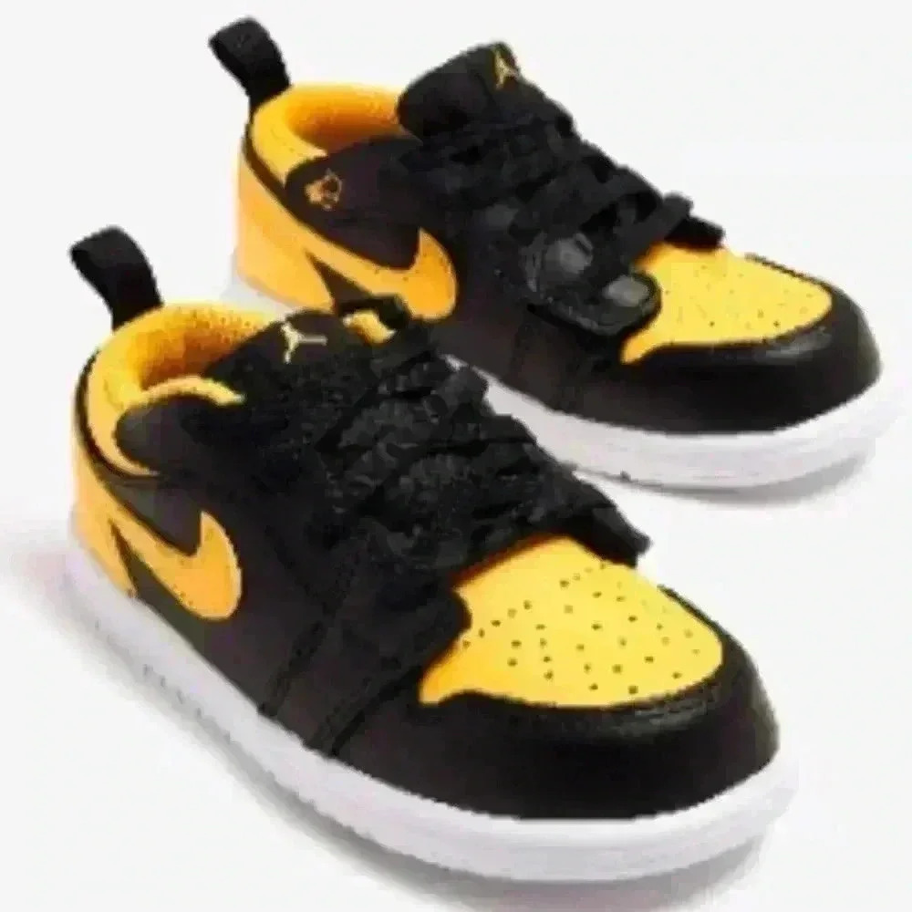 Air Jordan Retro 1 Low Alt Casual Shoes Black/Yellow Ochre/White